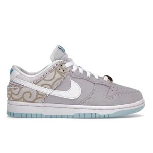 Nike Dunk Low SE Barber Shop Grey Gold Hair clip